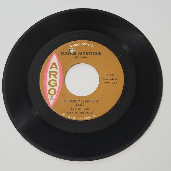 Ramsey Lewis Trio For The Love Of A Princess / Dance Mystique 45 RPM Argo EX '64 - Picture 4 of 4